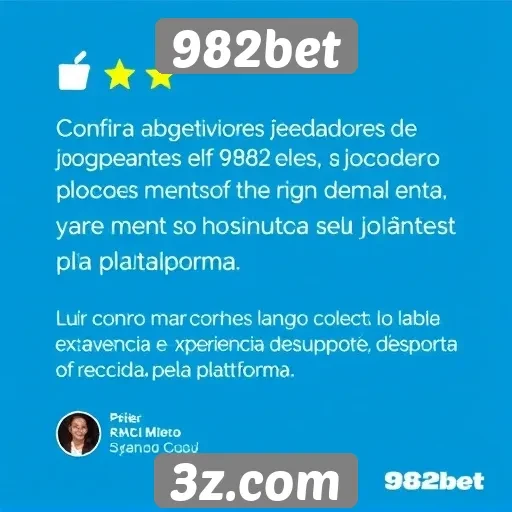 Feedback de jogadores sobre o atendimento ao cliente no 982bet