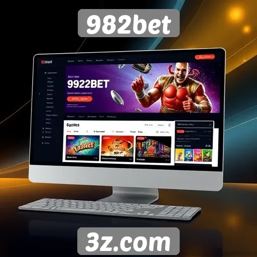 Análise da interface do usuário do site 982bet